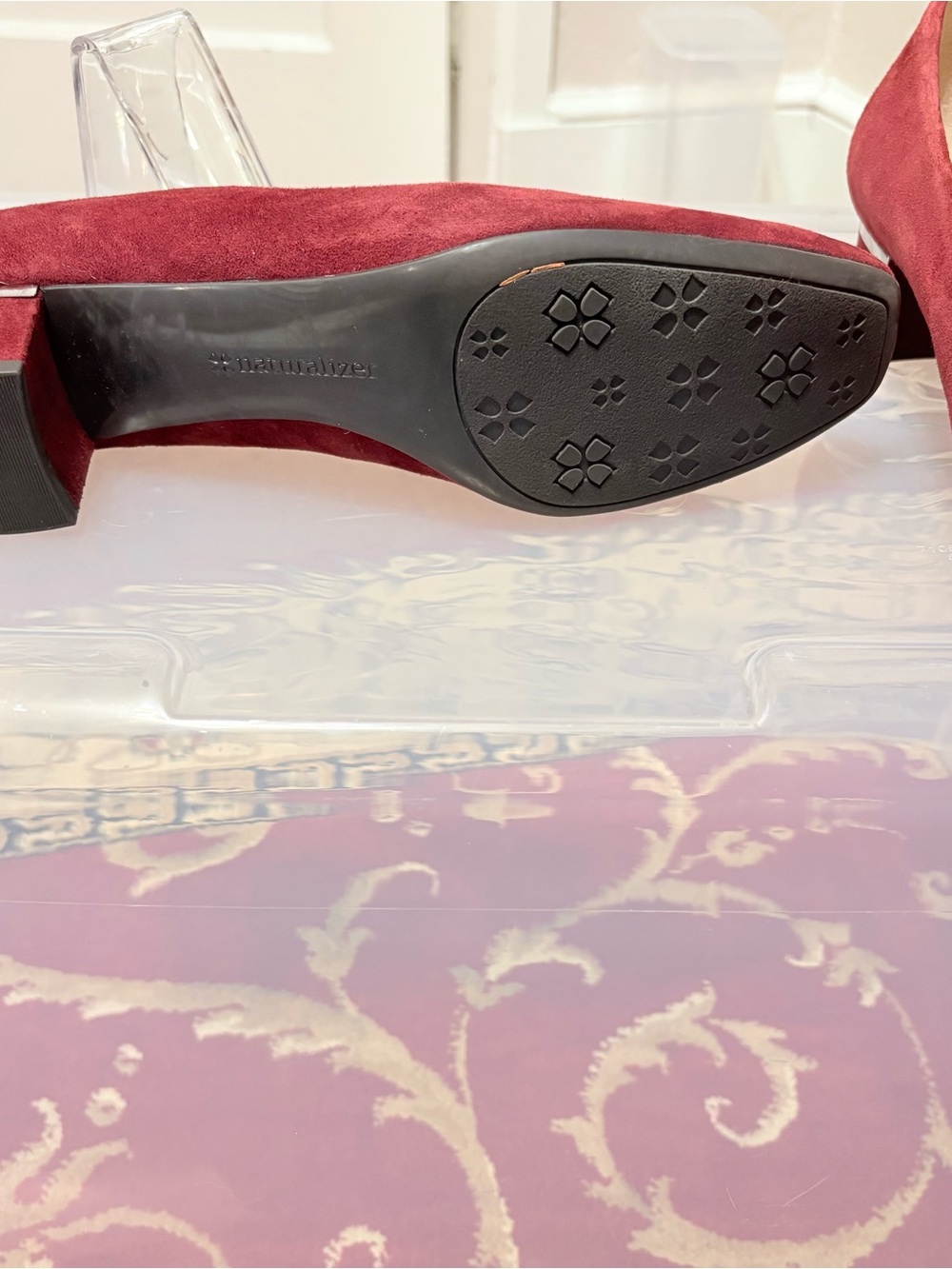NWOT Naturalizer N5 Comfort Wanda Classic Burgundy Suede Low Heel Pump - Picture 6 of 8